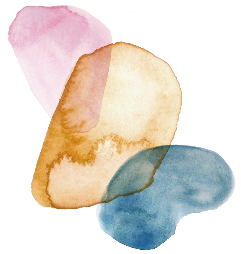 Watercolor Organic Splat Shape